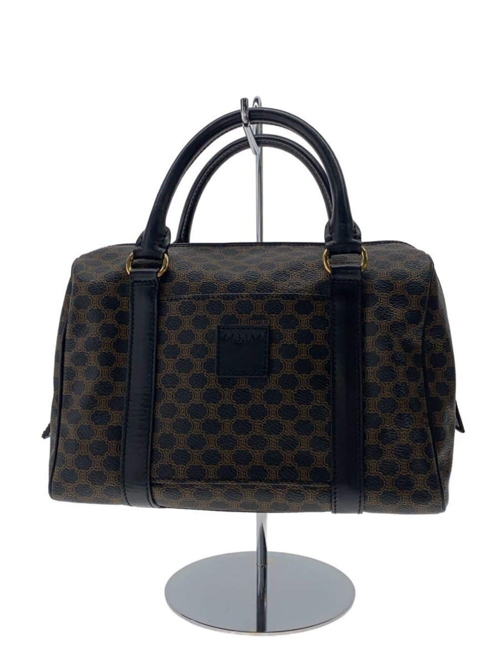 Celine Boston Macadam Bag Brown All over Macadam